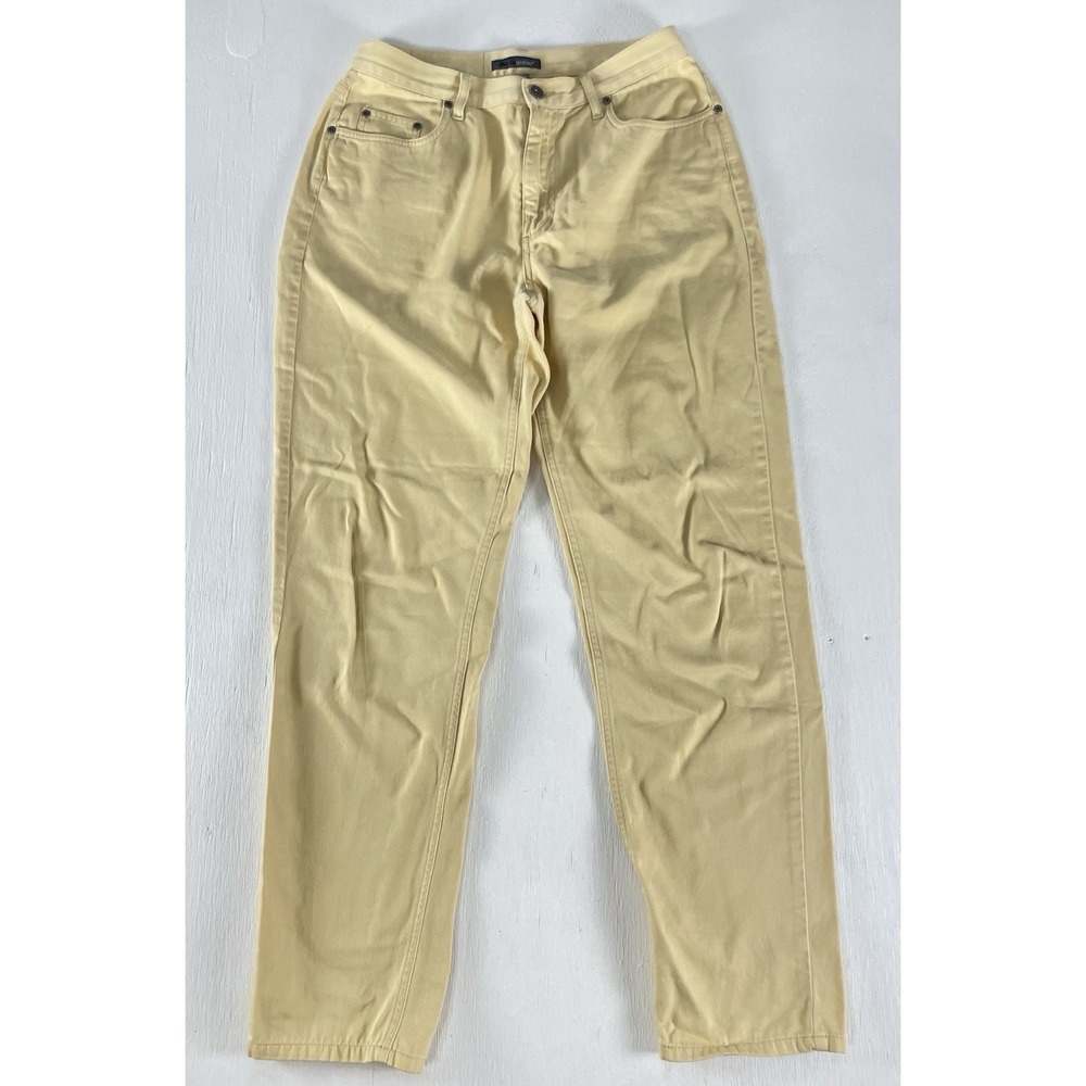 Vintage Lizwear by Liz Claiborne Denim Mom Jeans Classic Fit 12 Yellow High Rise